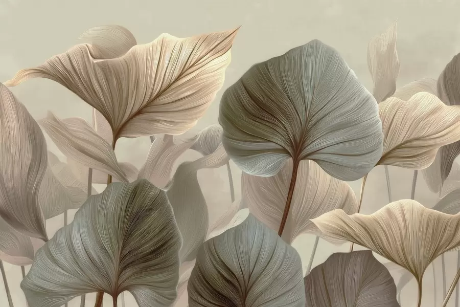 wall murals Leaves w04848