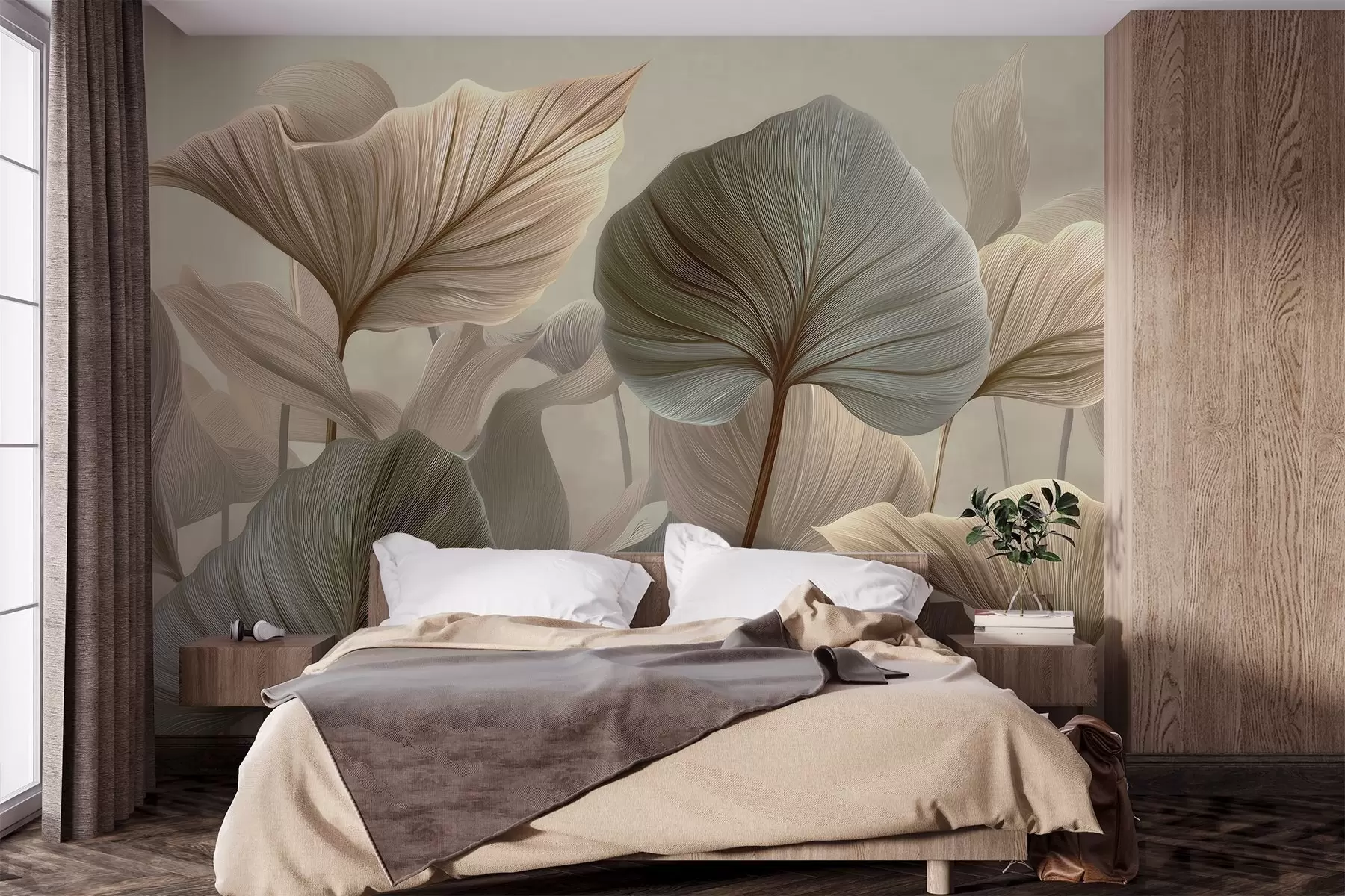 wall murals Leaves w04848