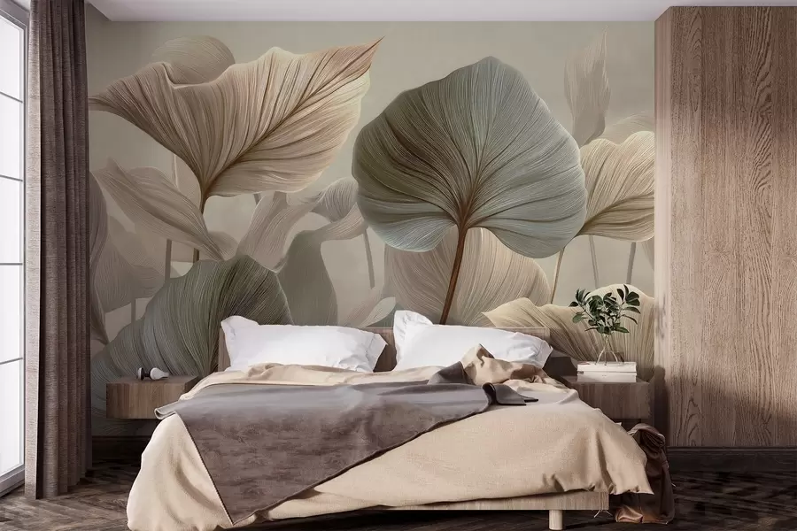 wall murals Leaves w04848