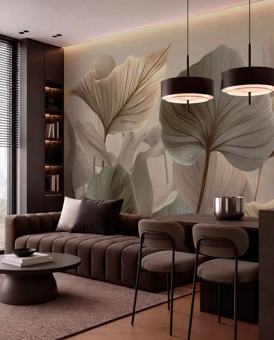 wall murals Leaves w04848