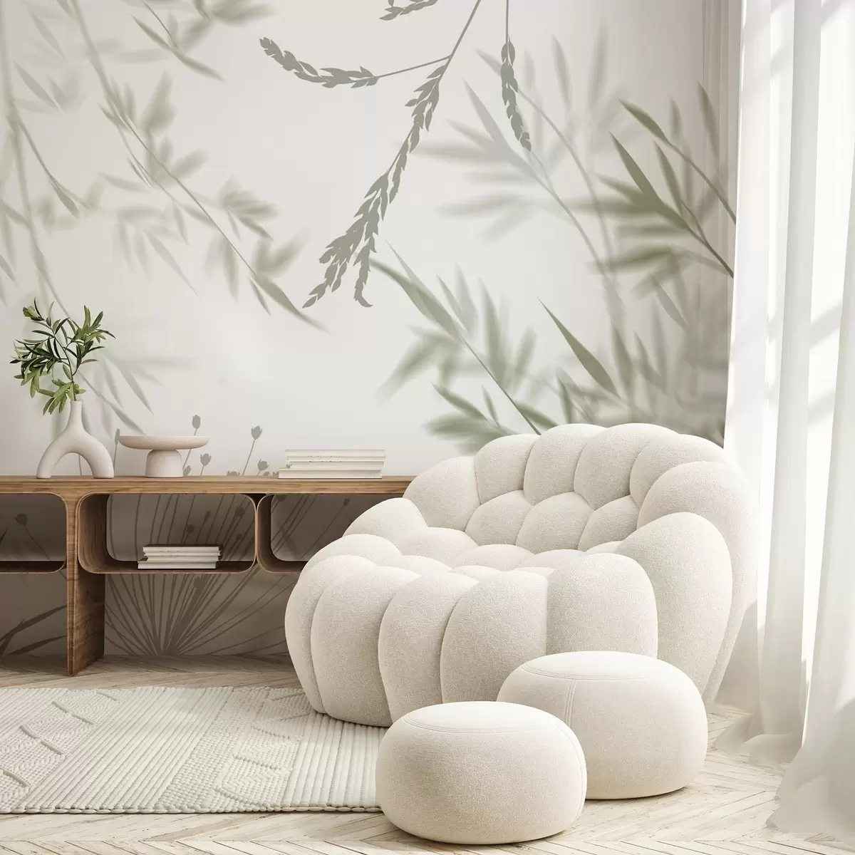 wall murals Foliage silhouettes w04850