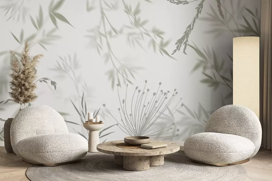wall murals Foliage silhouettes w04850