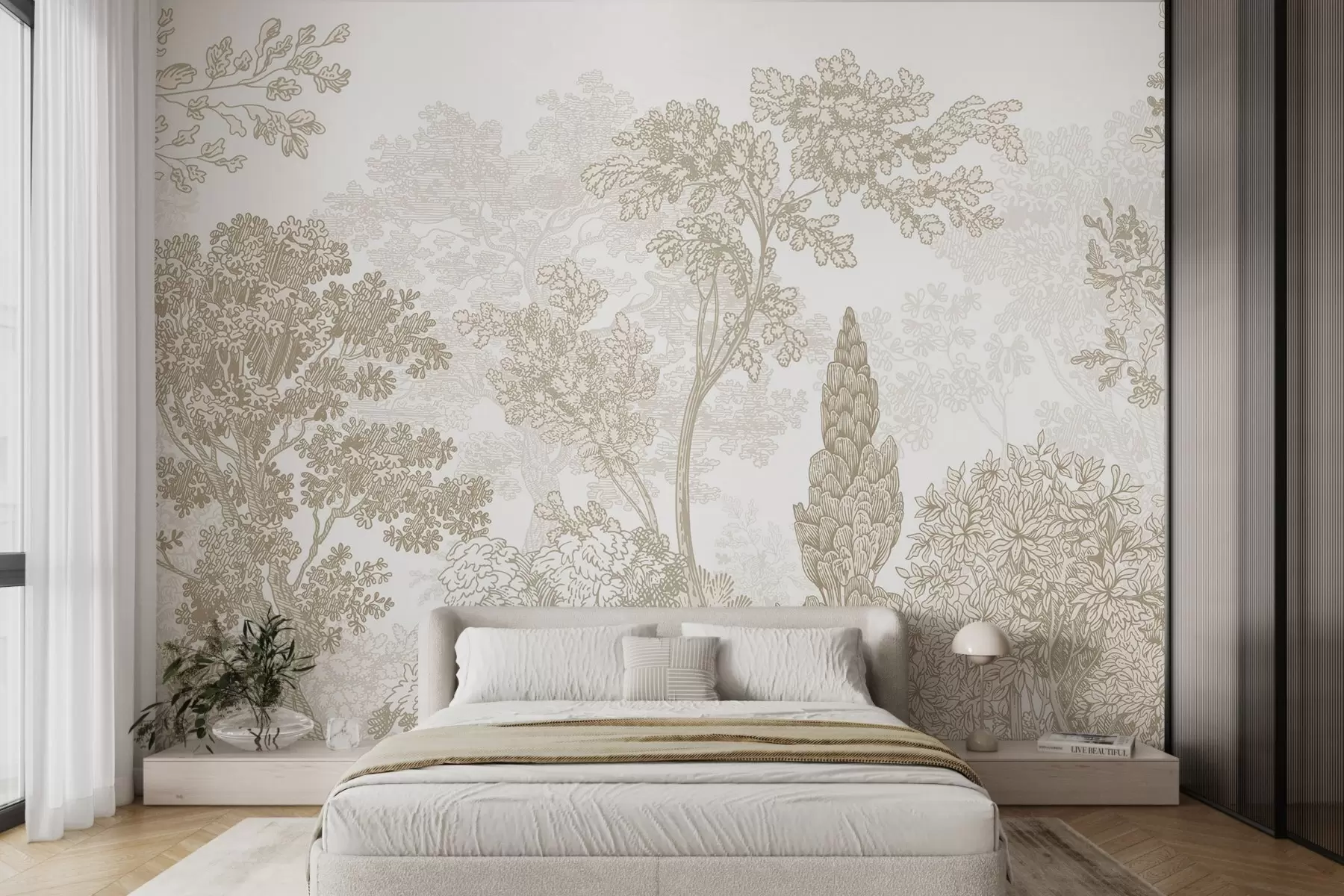 wall murals Trees w04851v1