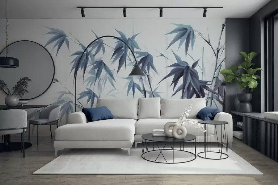 wall murals Bamboo on a light watercolor background w04834v2
