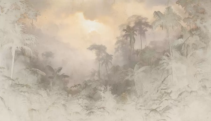 wall murals Stylized jungle on the wall w04839