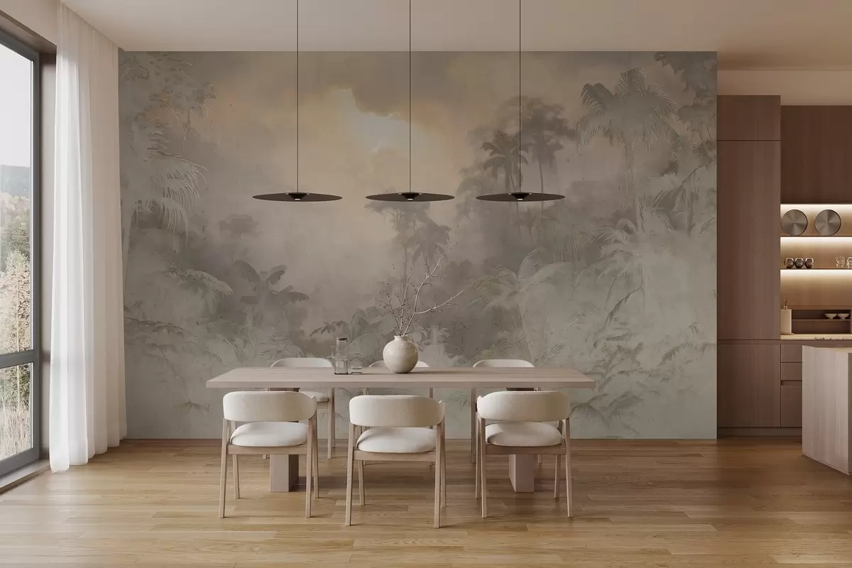 wall murals Stylized jungle on the wall w04839