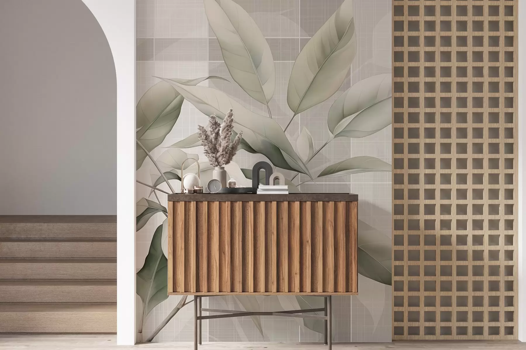 wall murals Graceful tree branch w04840