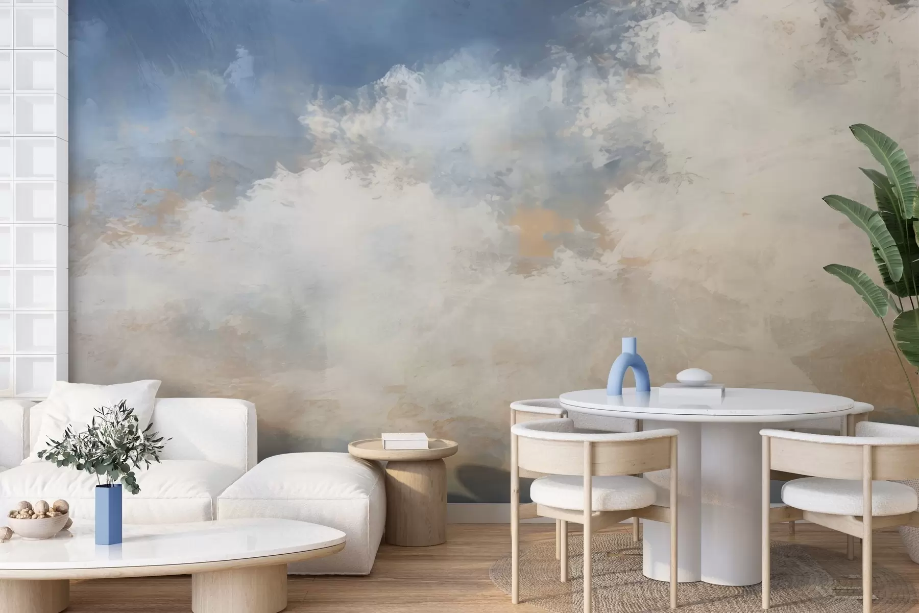 wall murals Abstract image of clouds in loft style w04841