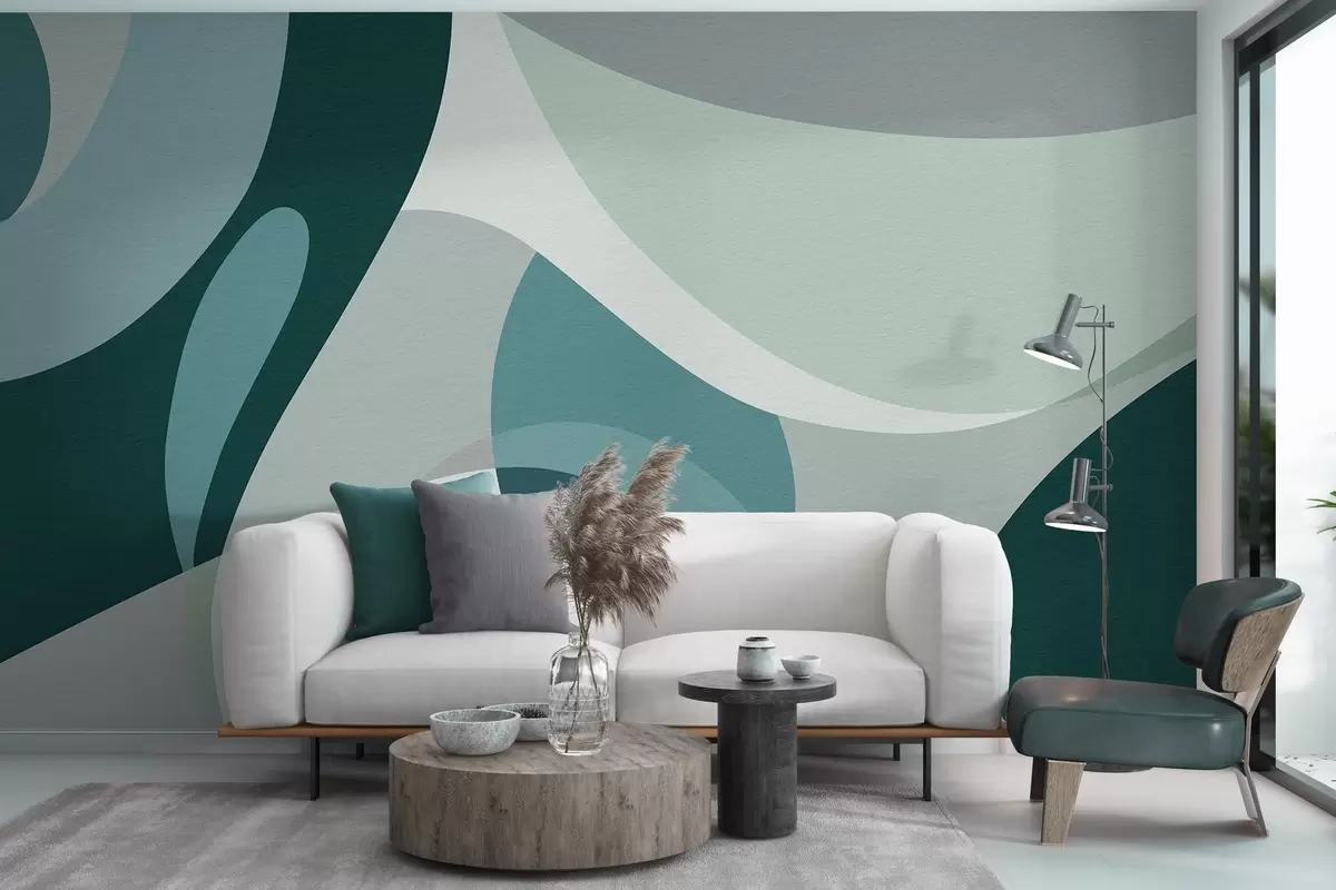 wall murals Geometric abstraction w04843v2