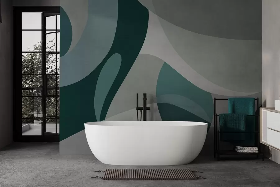 wall murals Geometric abstraction w04843v2