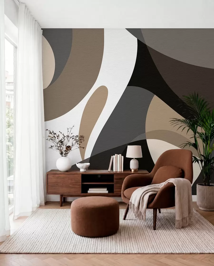 wall murals Geometric abstraction w04843v3