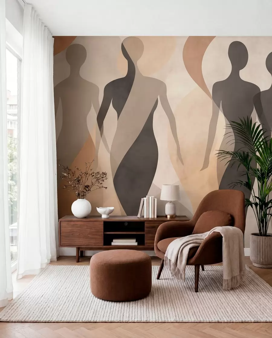 wall murals Figures in Flow w04787