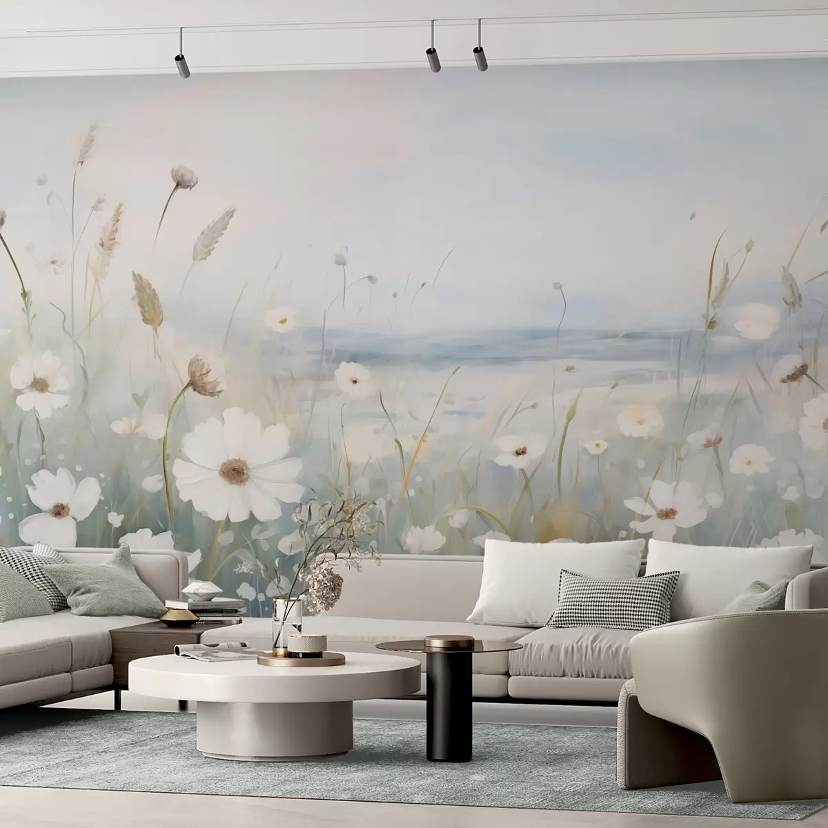 wall murals Flower field w04867