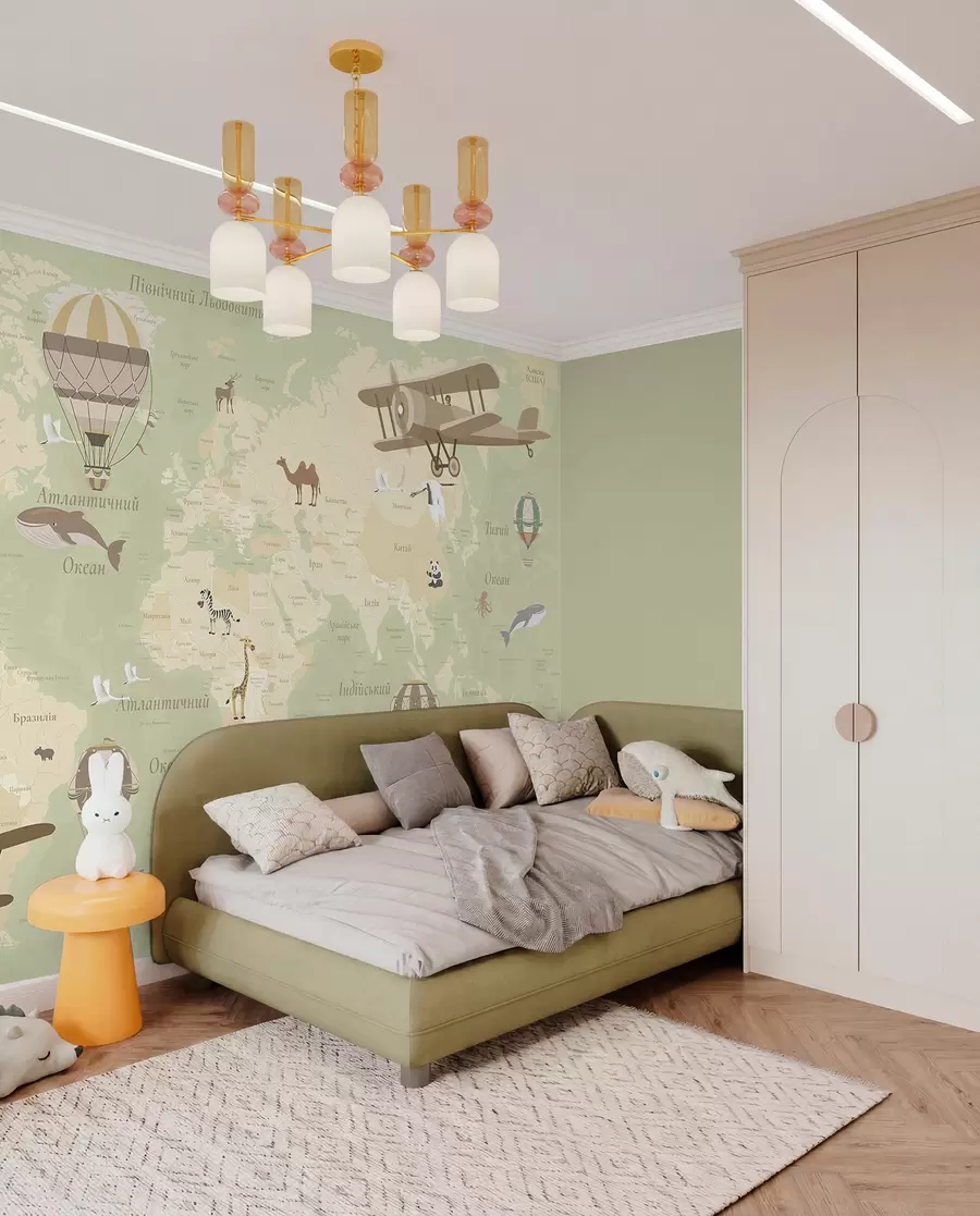 wall murals Green Sky Atlas in Ukrainian c00003ukv2
