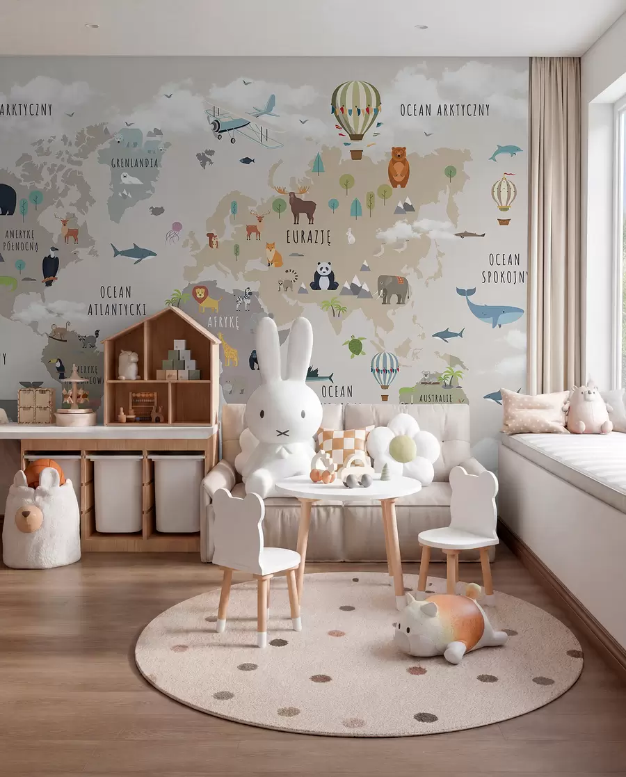 wall murals Animal Atlas in Polish c00002pl