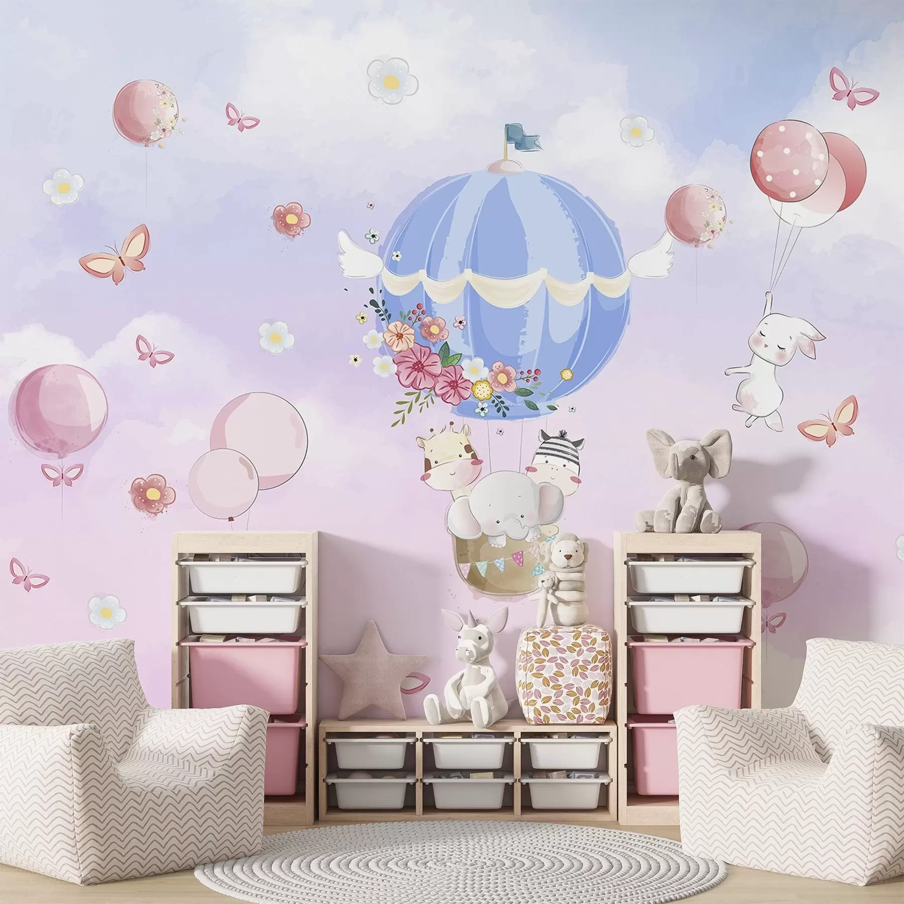 wall murals Fairytale animals w04761