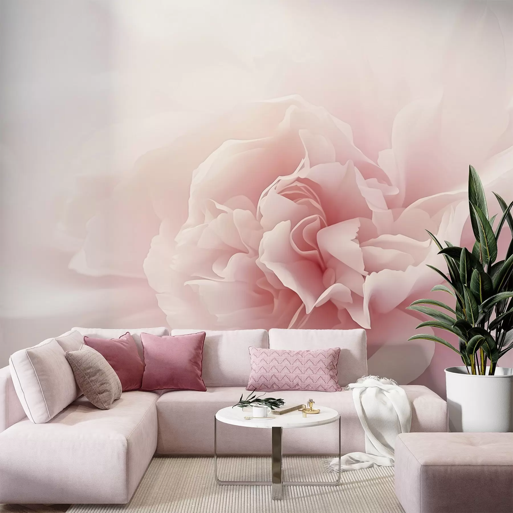 wall murals Petals, large flower w04891