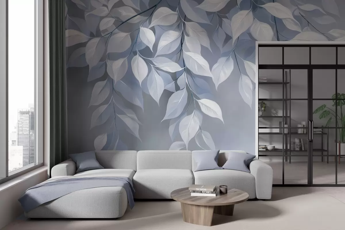wall murals A branch of chervil with leaves w04899v1