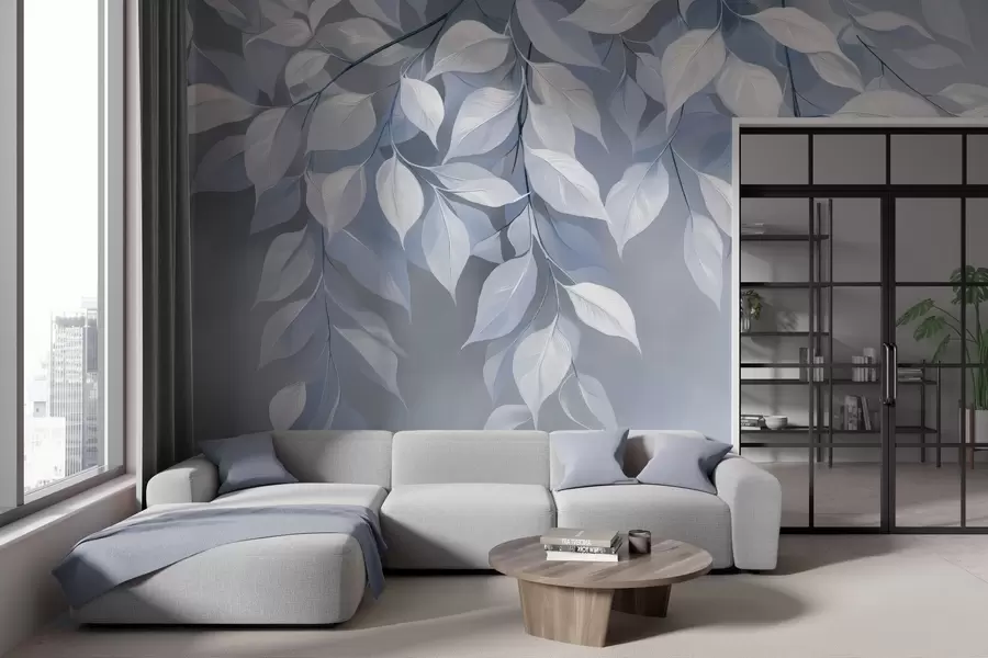 wall murals A branch of chervil with leaves w04899v1