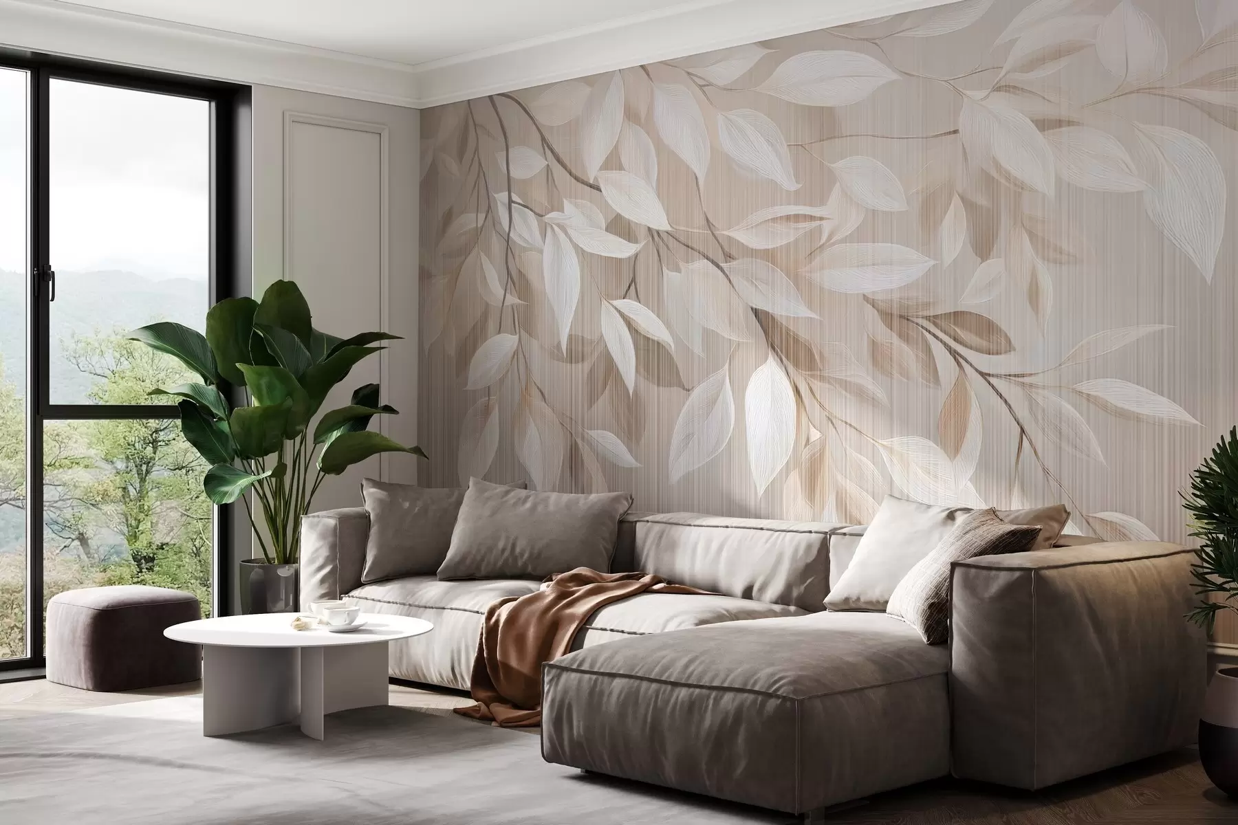 wall murals Hanging tree branch w04903