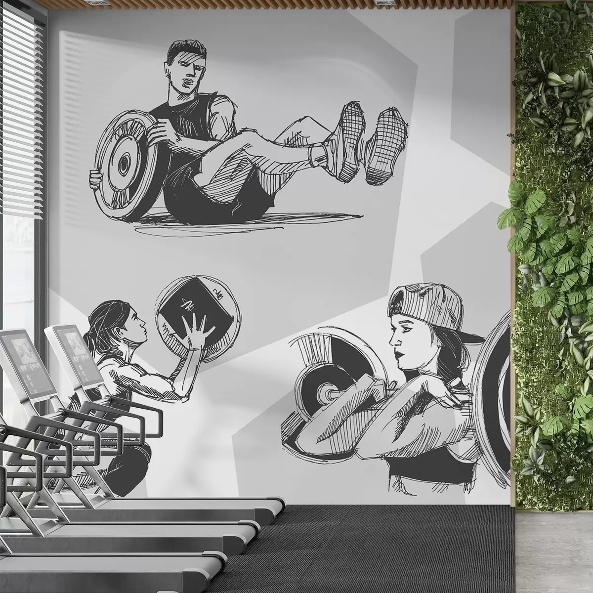 wall murals Athletes w04909v2