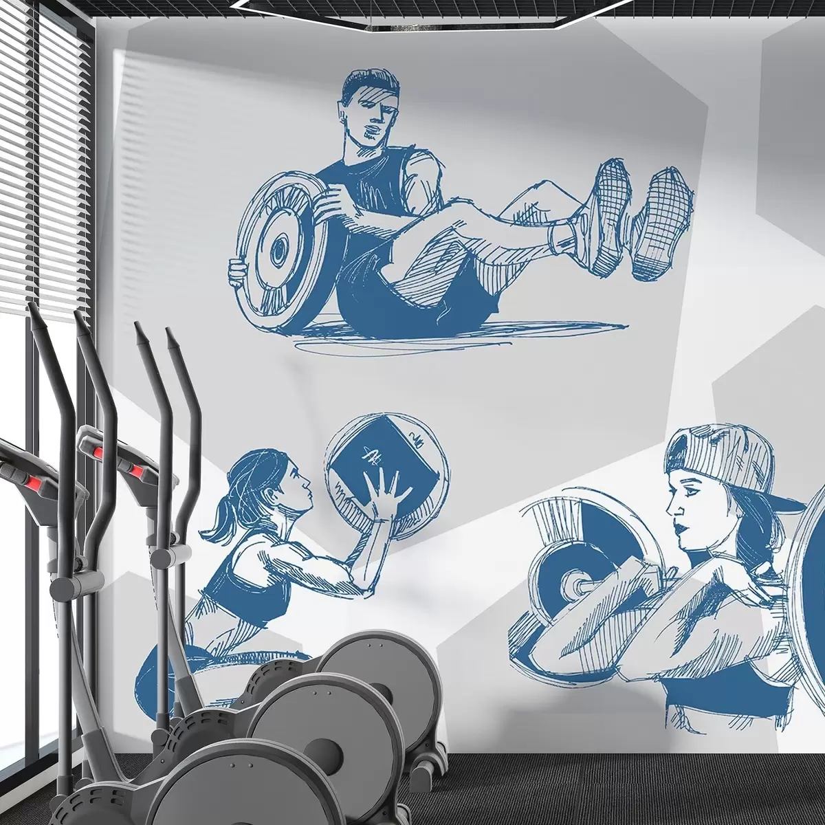 wall murals Athletes w04909