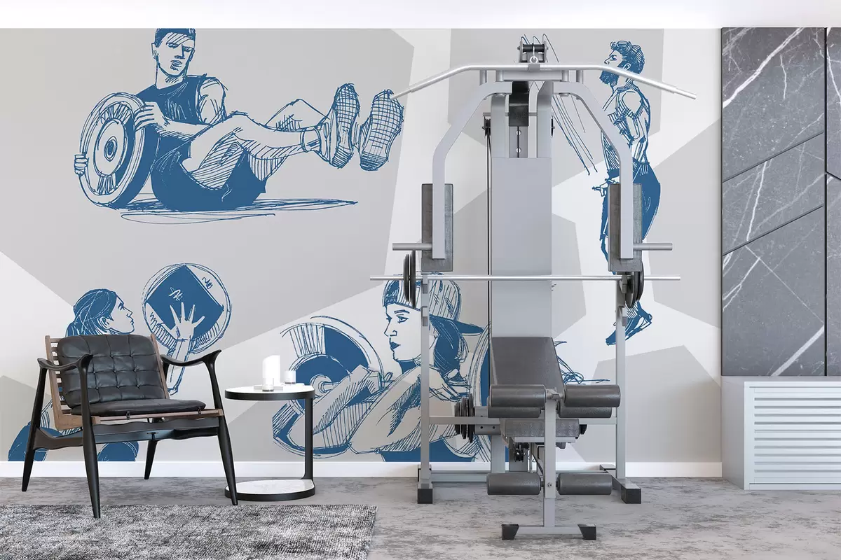 wall murals Athletes w04909