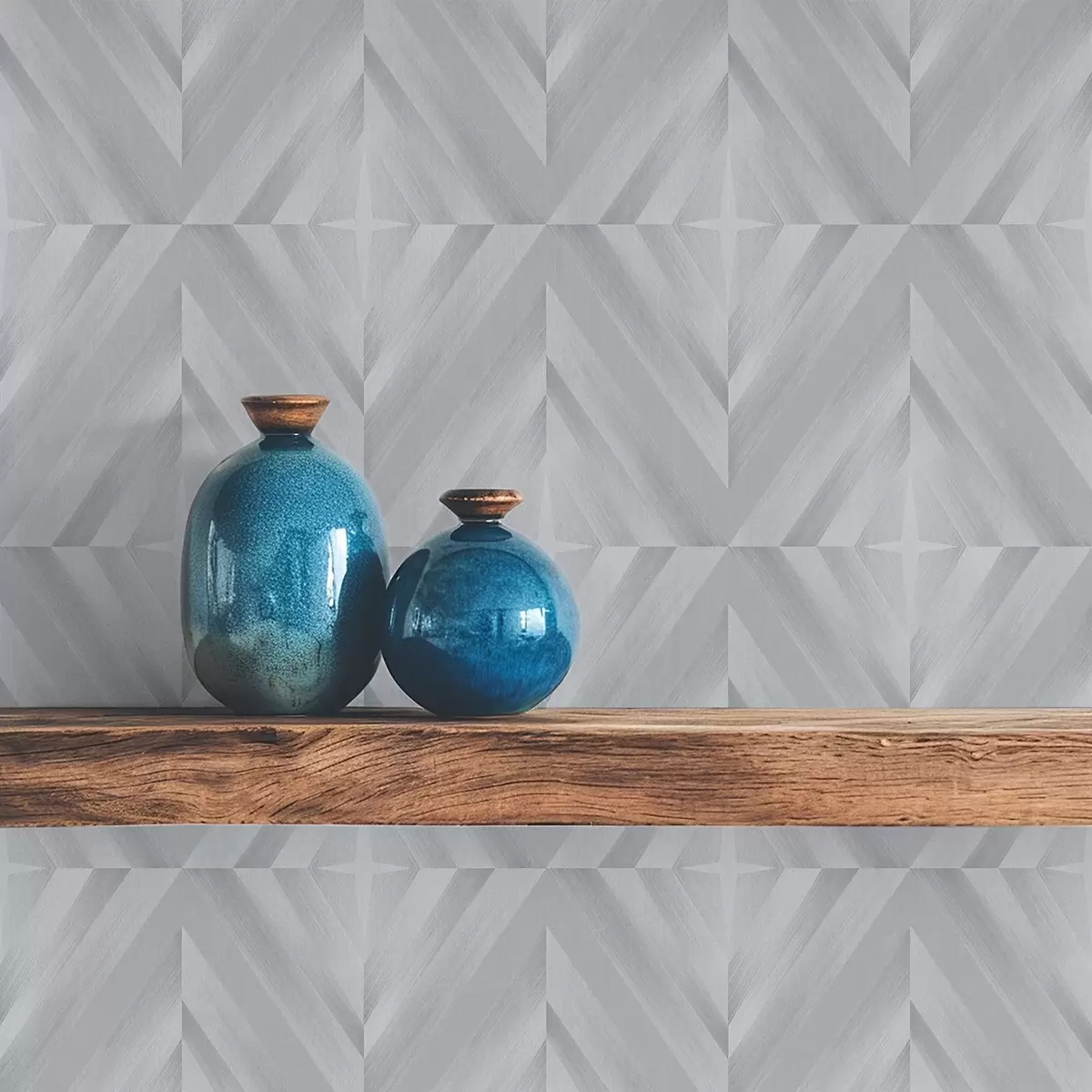 Wallpaper Geometry of angled strokes in a cool grey-blue palette a00983v2