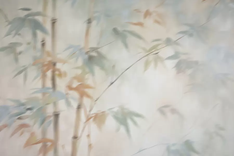 wall murals Bamboo imitation blur w04936