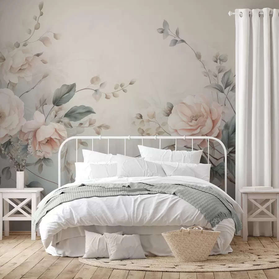 wall murals Flowers on the branches w04938