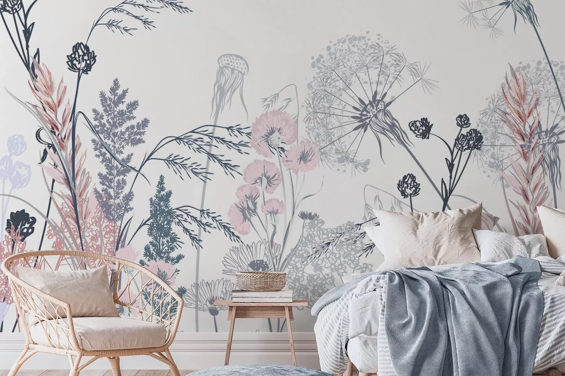 wall murals Wildflowers w04943