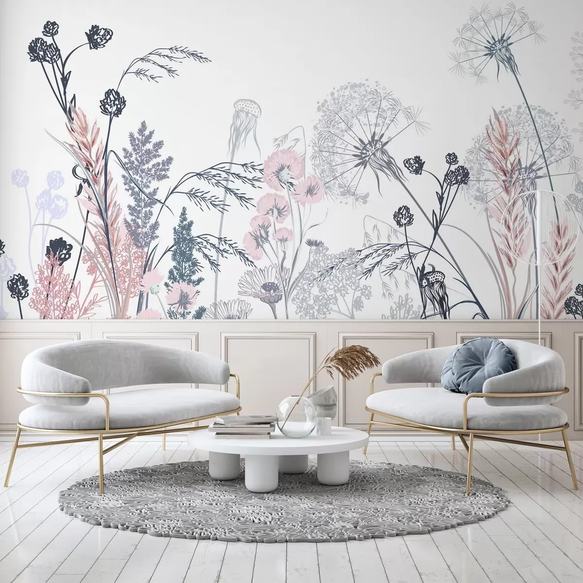 wall murals Wildflowers w04943
