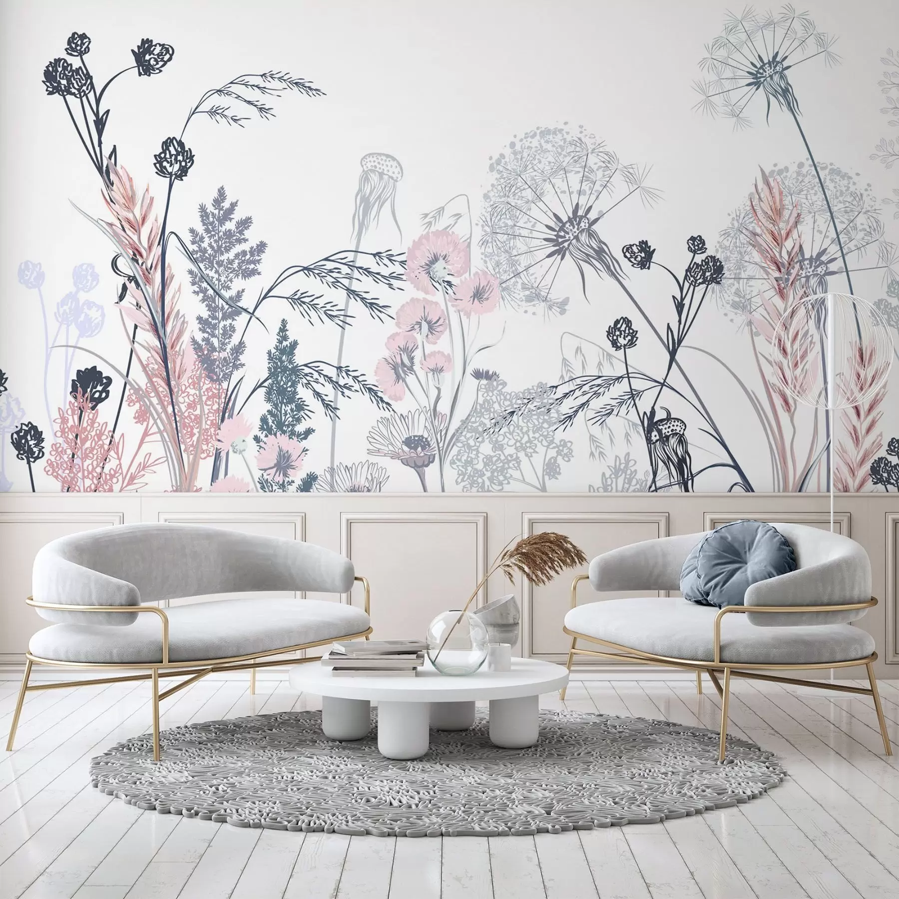 wall murals Wildflowers w04943
