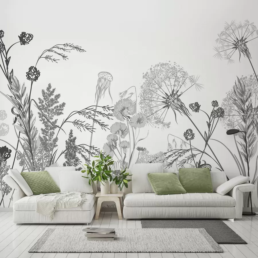 wall murals Wildflowers w04943v3