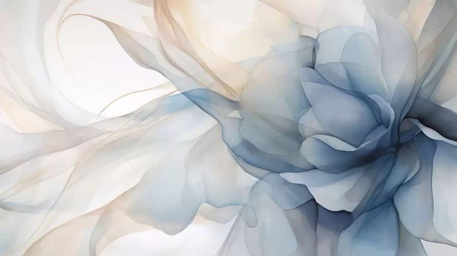 wall murals Delicate floral veil w04944