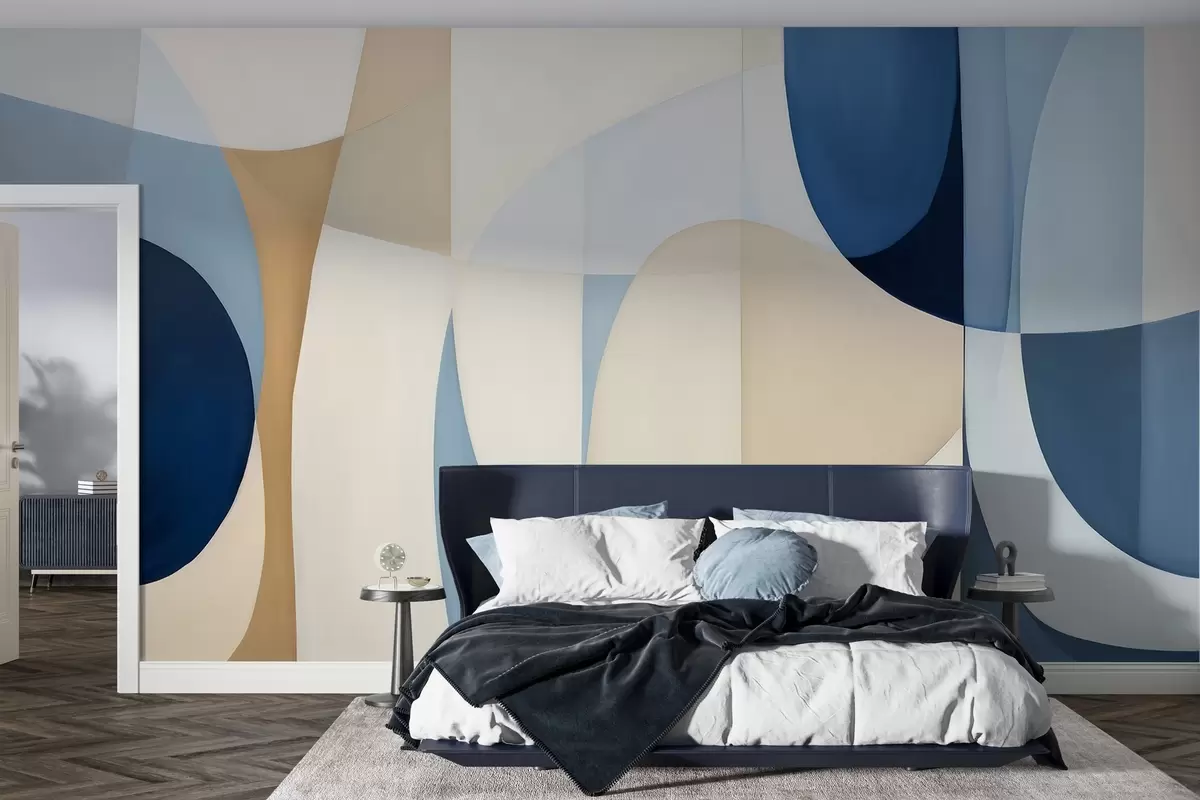 wall murals Watercolor geometry w04837