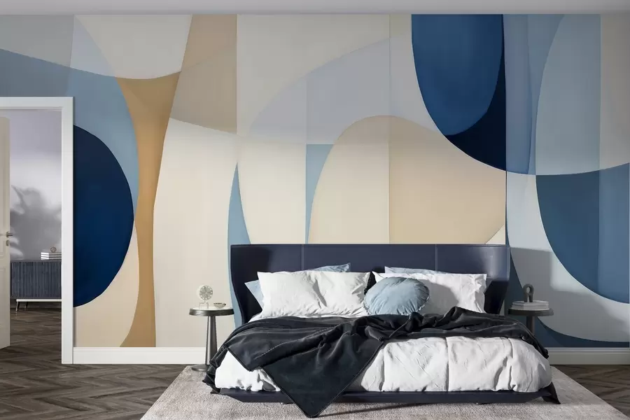 wall murals Watercolor geometry w04837