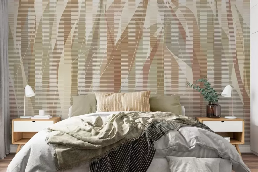 wall murals Intertwining elements w04945