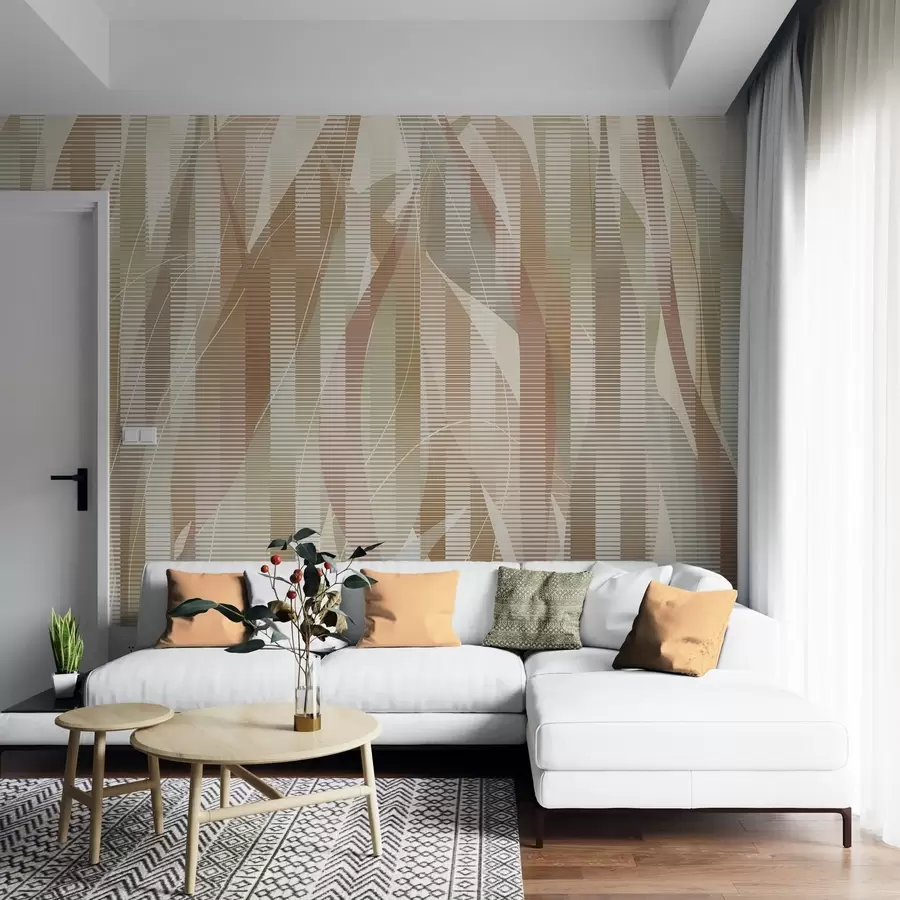 wall murals Intertwining elements w04945
