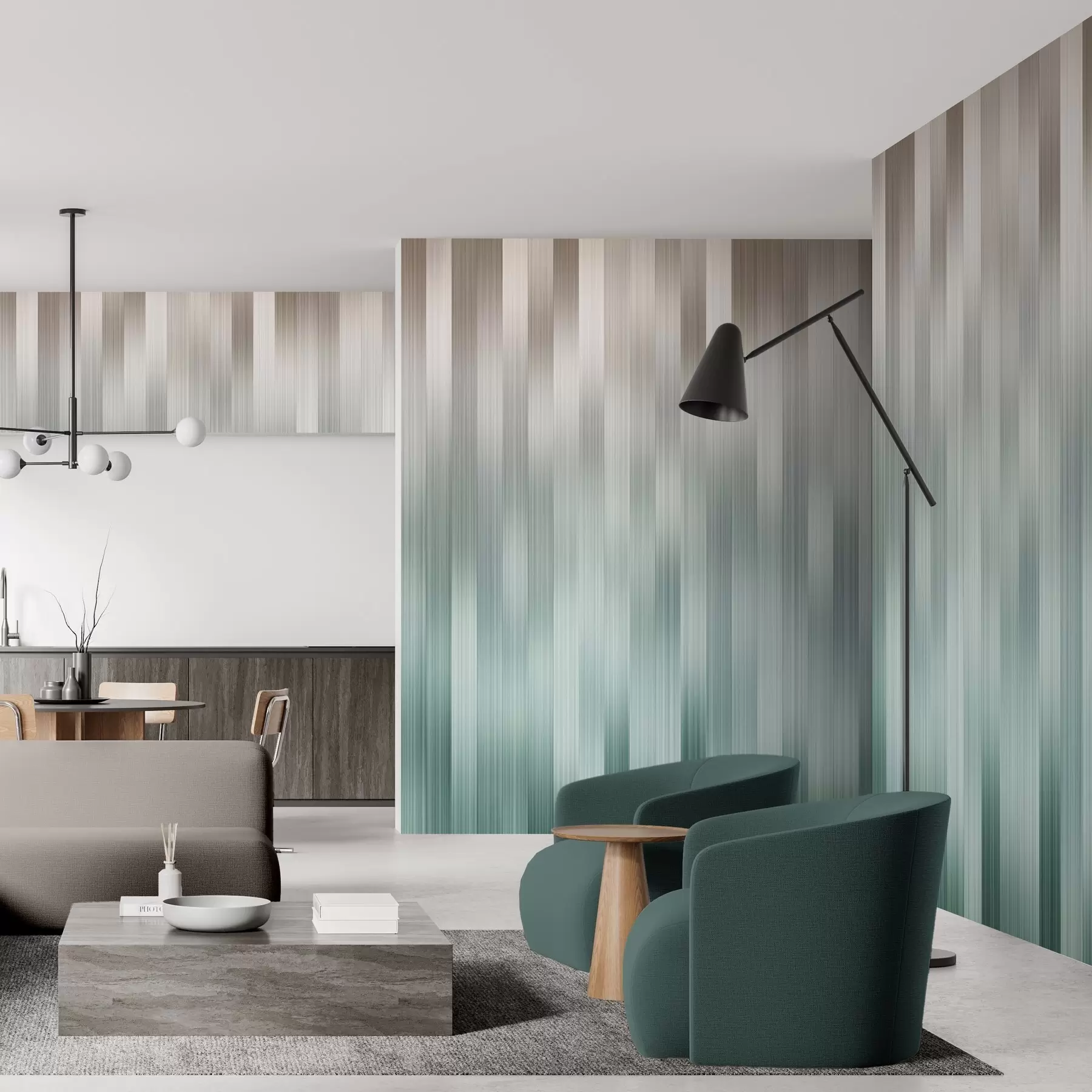 wall murals Harmony of vertical lines w04952