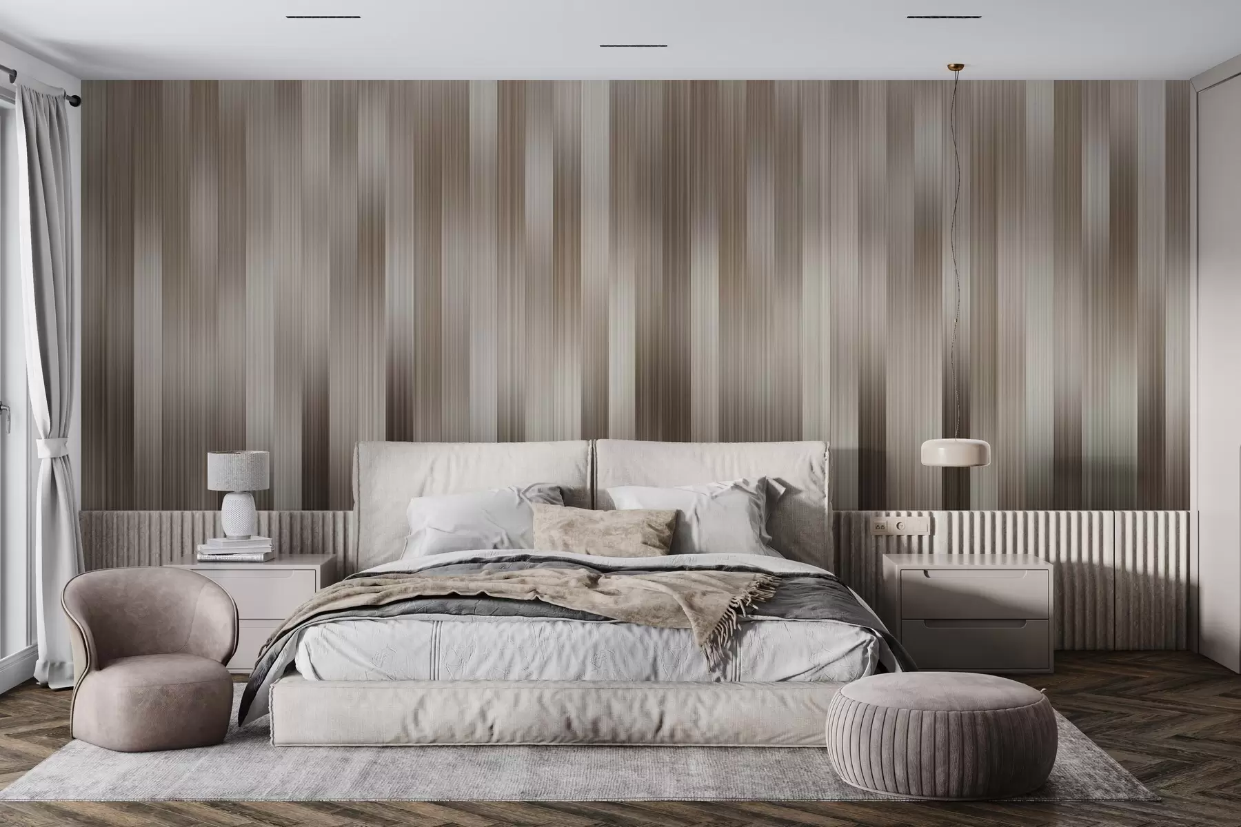 wall murals Harmony of vertical lines w04952v1