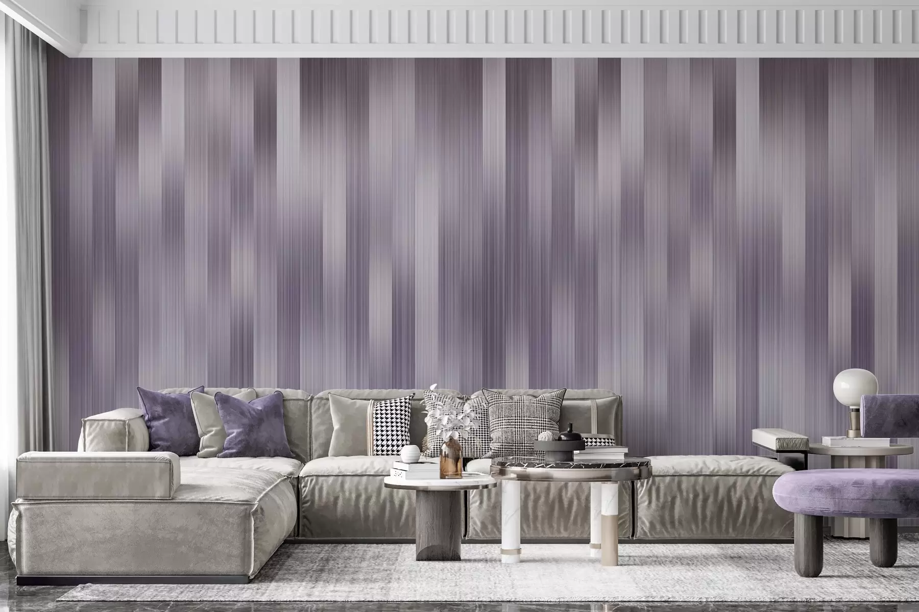 wall murals Harmony of vertical lines w04952v3