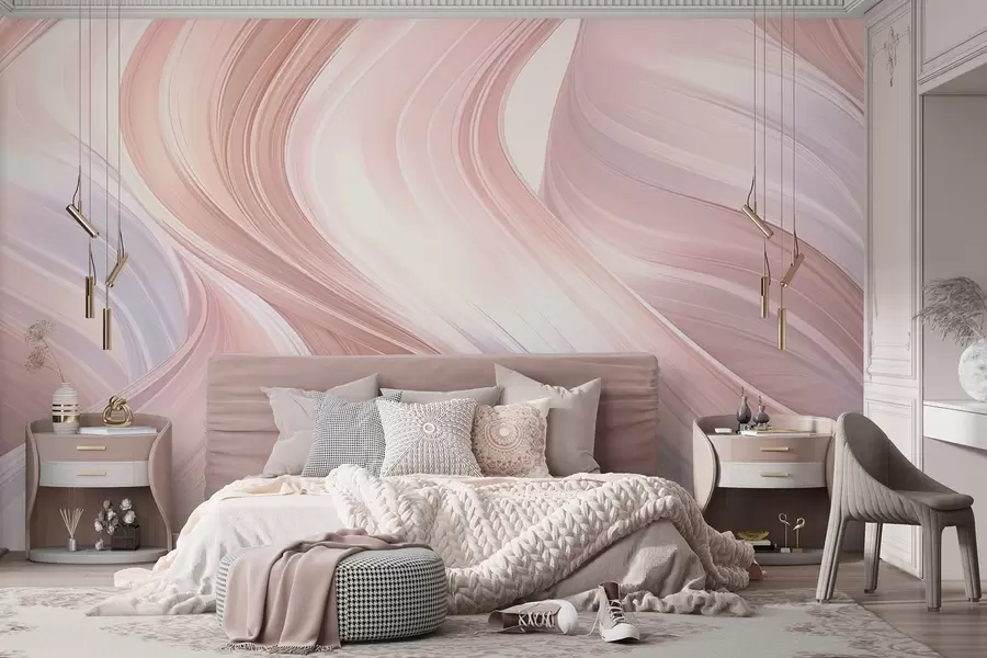 wall murals Abstract. Wavy lines w04916