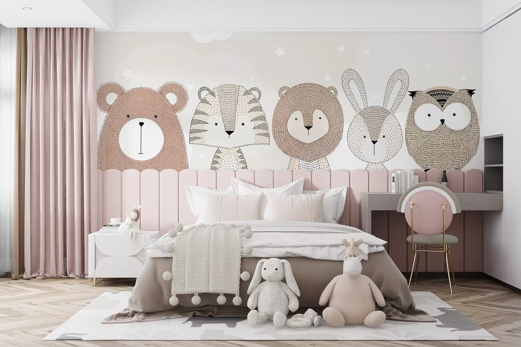 wall murals Fairytale animals w04928