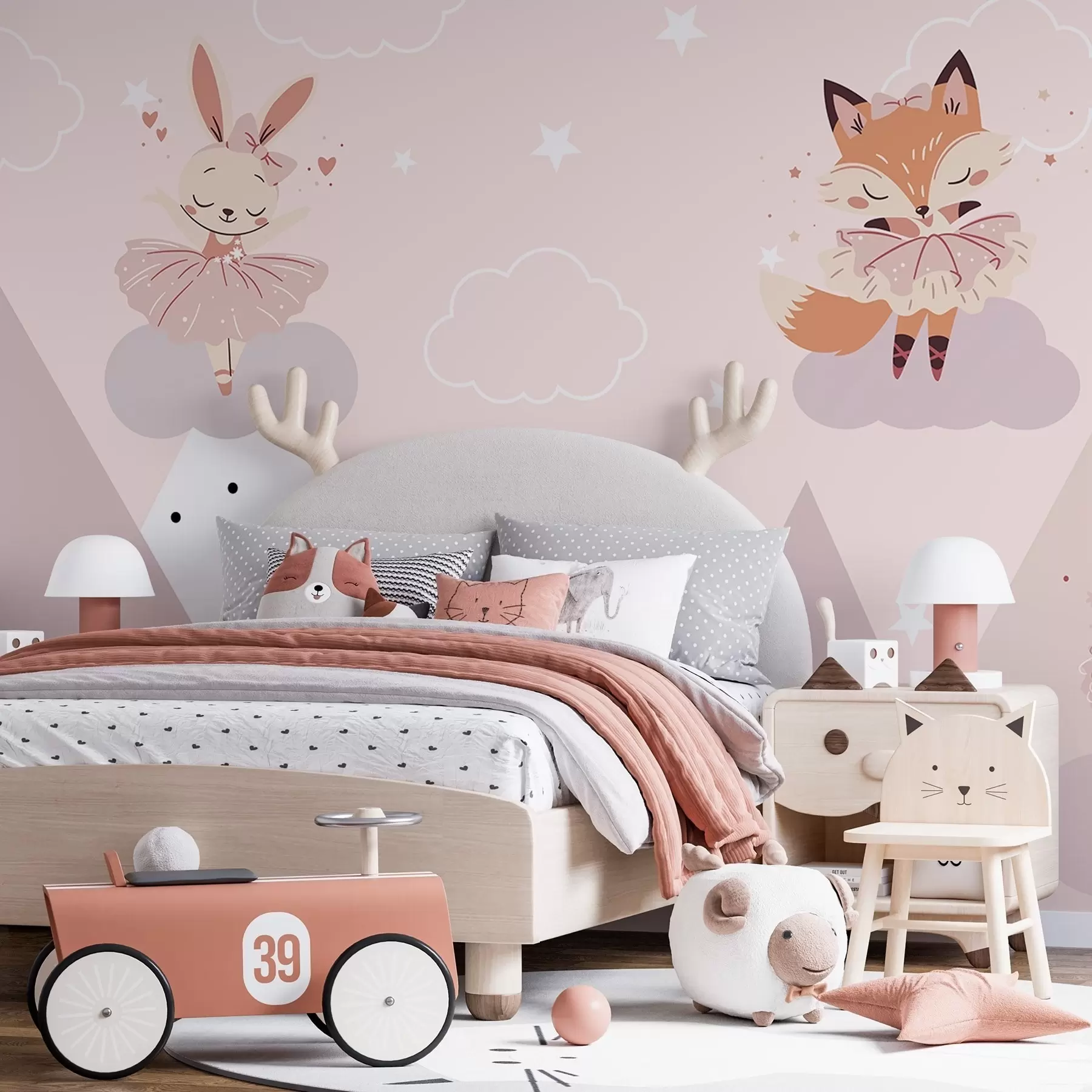 wall murals Animal ballerinas w04929