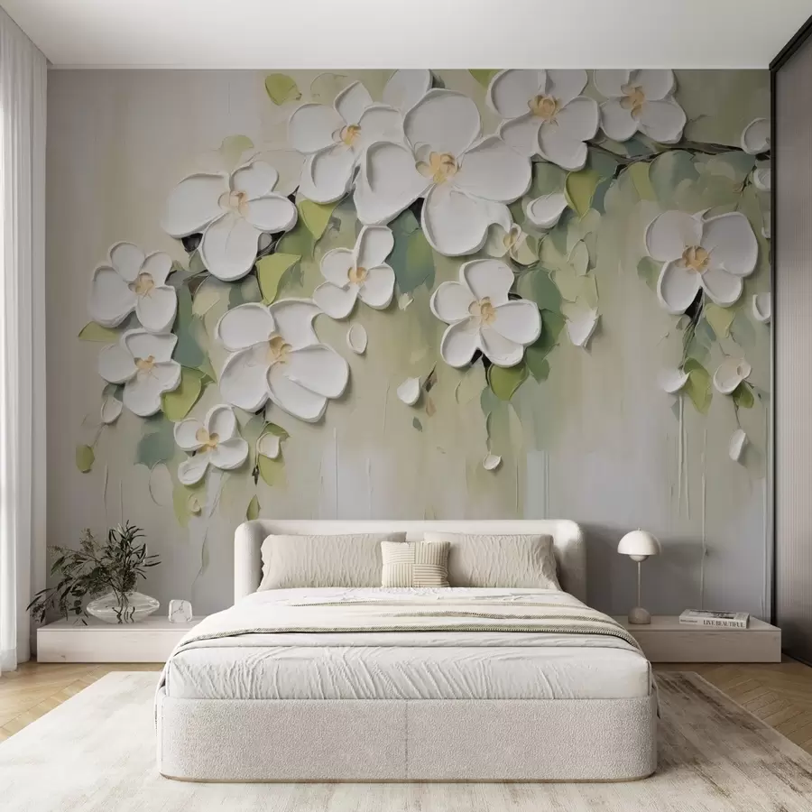 wall murals A branch with flowers w04978