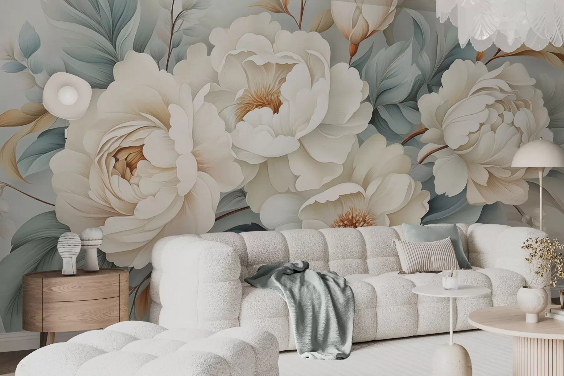 wall murals A bouquet of peonies w04979