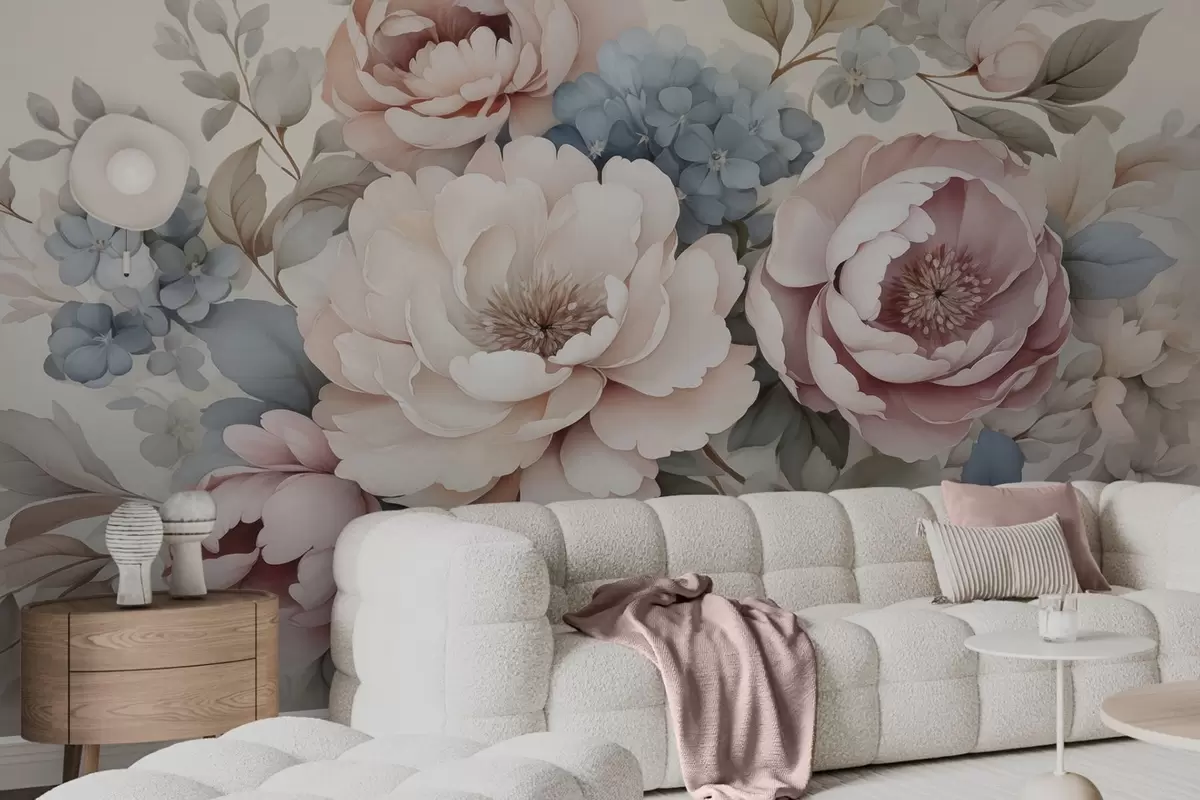 wall murals Delicate flowers w04982