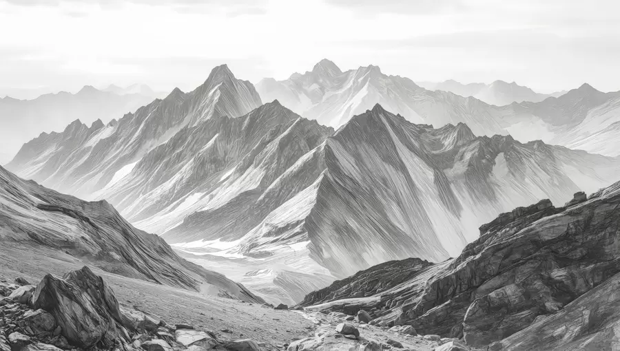 wall murals Exquisite mountains w04997