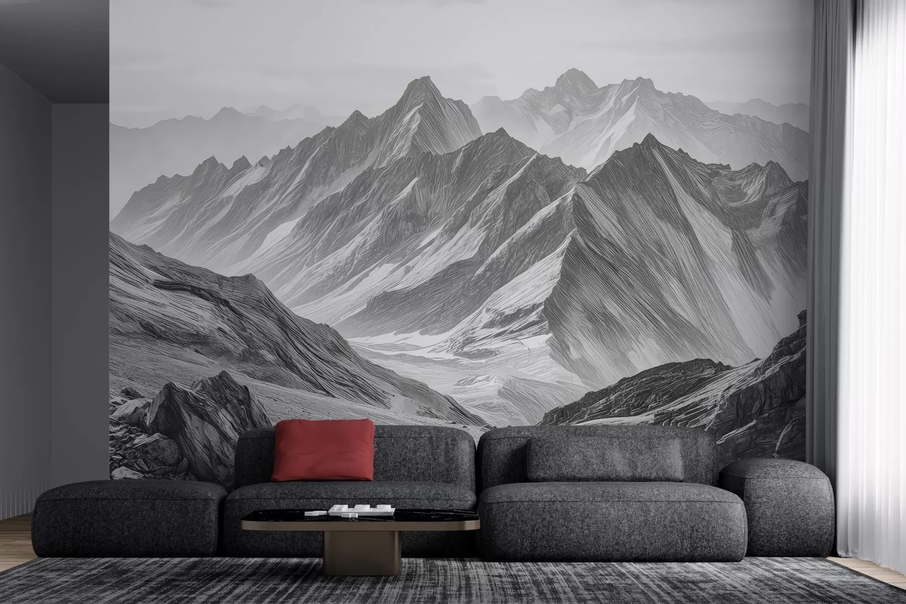 wall murals Exquisite mountains w04997